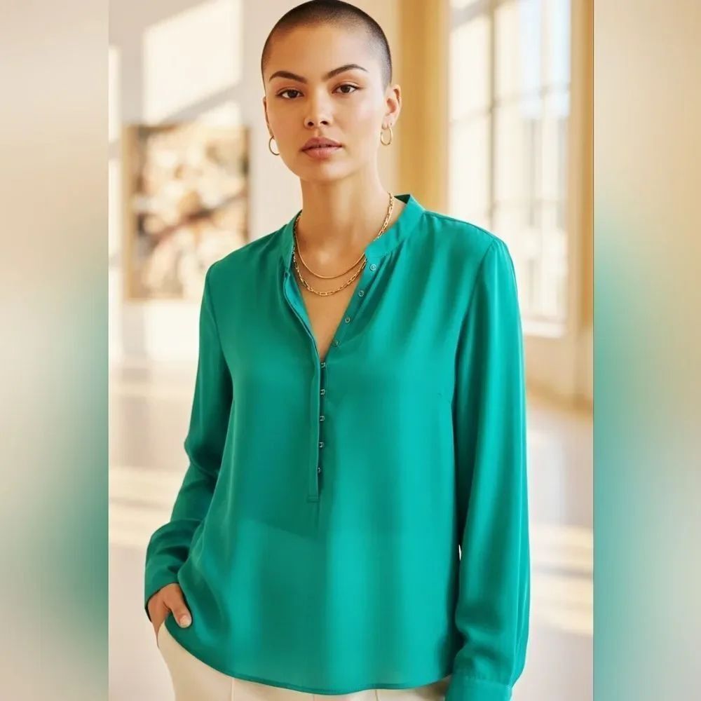Elegant Green Women's Top